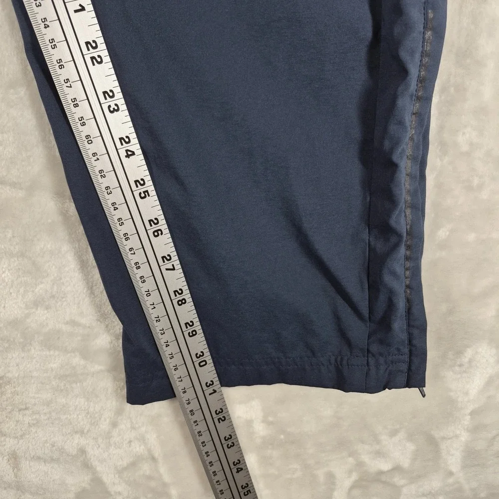 Porsche Design Sport x Adidas Track Pants Men's Large Blue Mesh Lined Ankle Zip